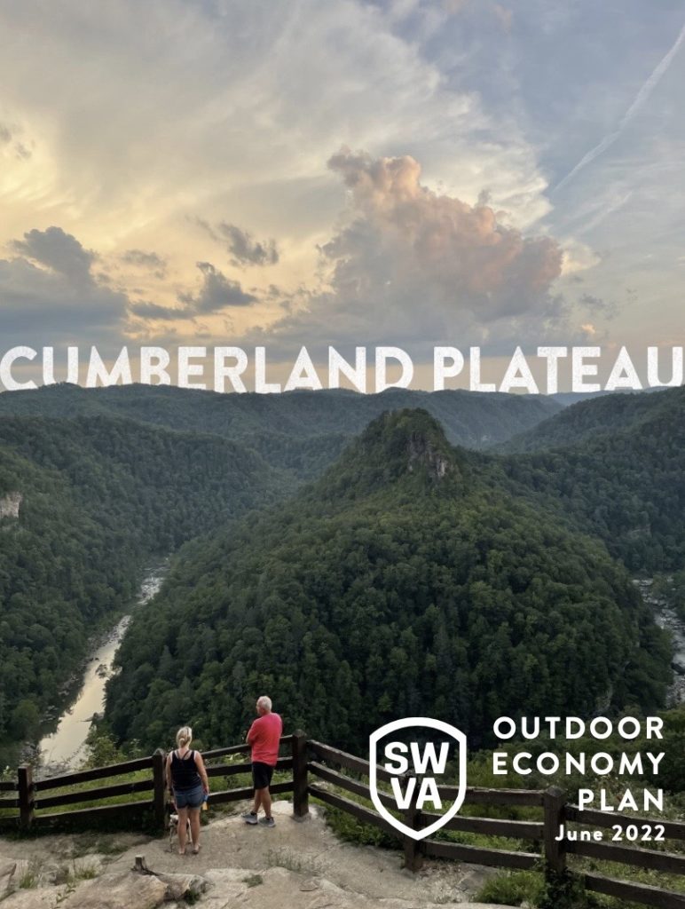 Front cover of the Outdoor Economy Plan featuring Breaks Interstate Park
